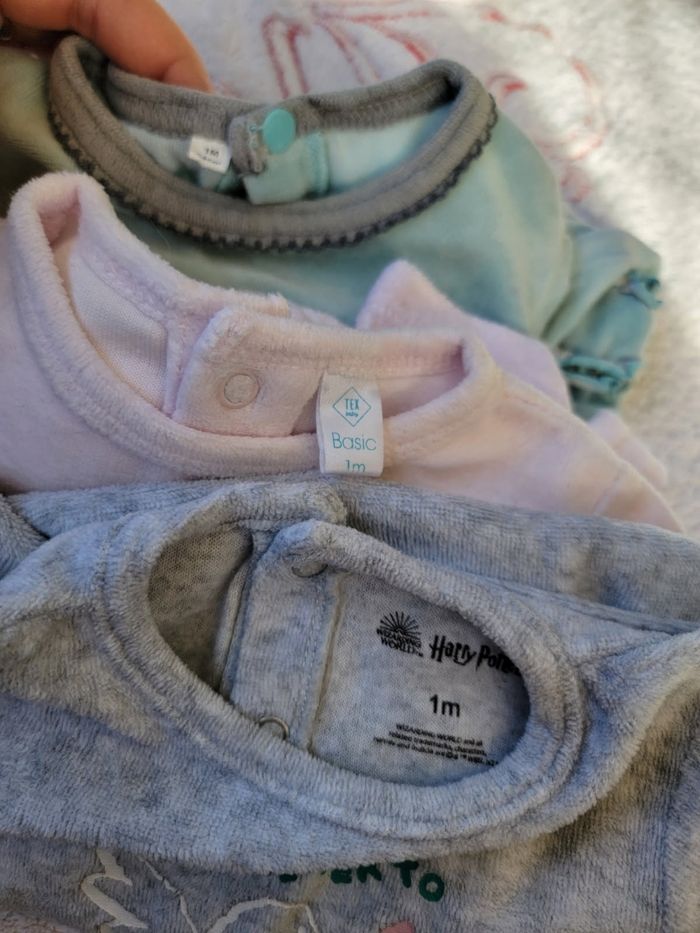Lot de 6 pyjamas 1 mois fille - photo numéro 4