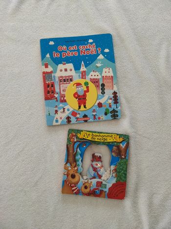 Lot de 2 livres cartonnés sur Noël