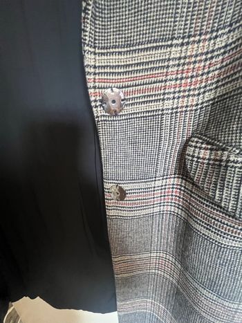 Manteau à carreaux Bershka