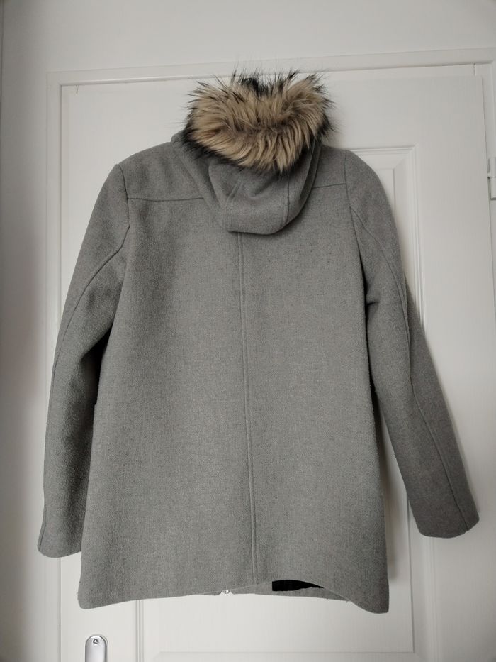 Manteau gris duffle coat capuche 36 S Kiabi - photo numéro 2