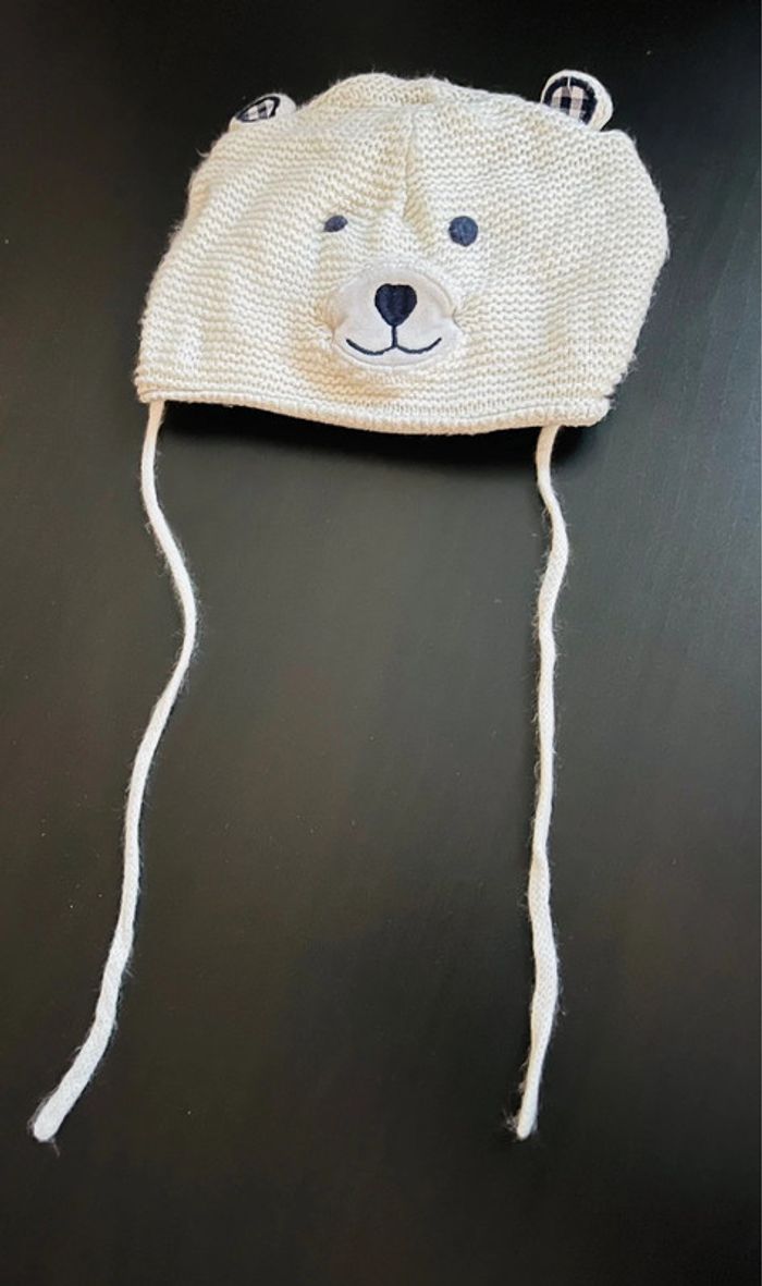 Bonnet bébé d’hiver ourson - photo numéro 2