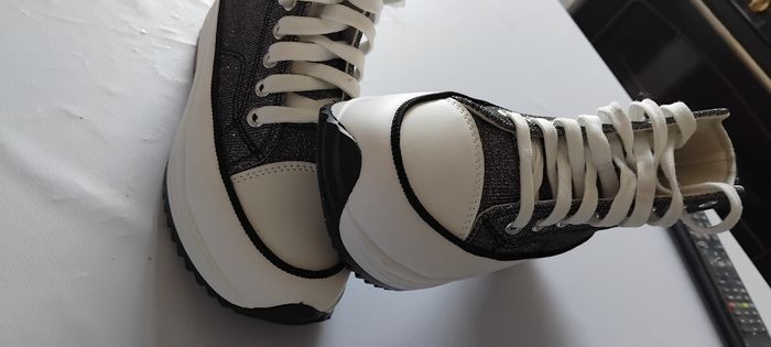 Baskets compensées Gris argentées - photo numéro 5