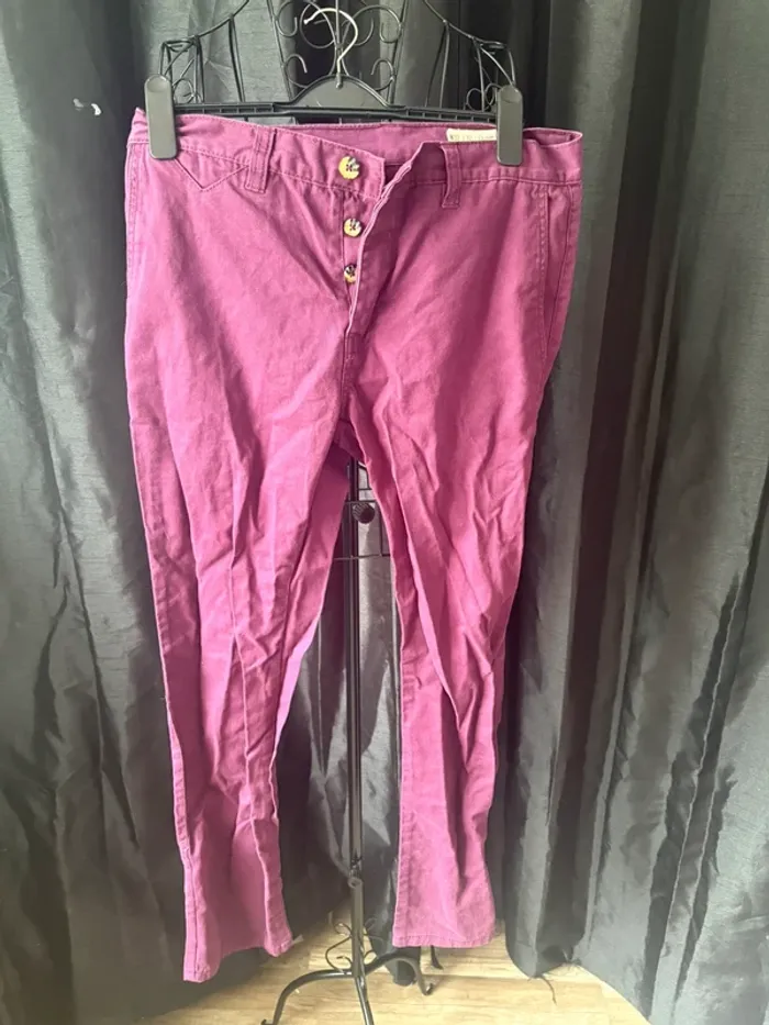 Pantalon violet Denim & Co - Taille W32 L32