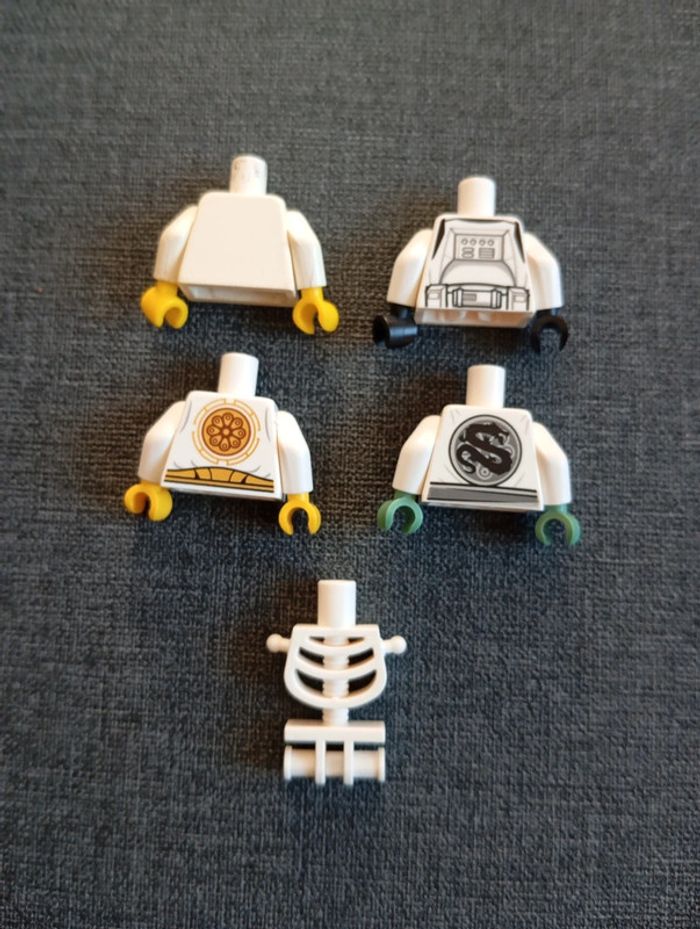 5 torse figurines lego - photo numéro 2