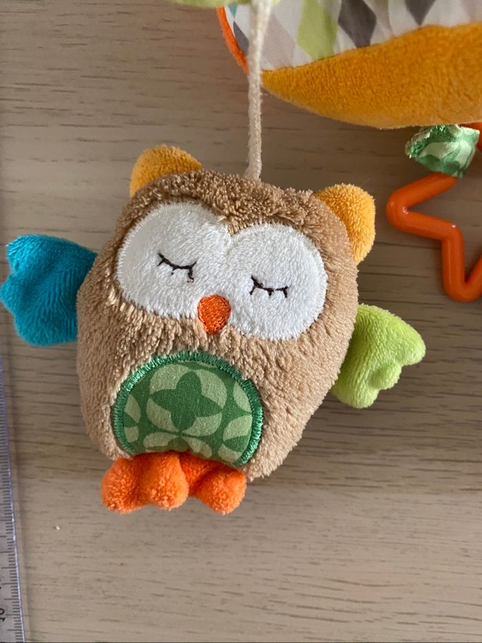 Jouet suspendre chouette hibou cabane oiseaux perchoir babysun - photo numéro 2