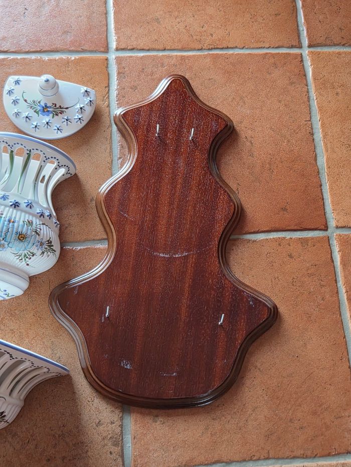 Fontaine décorative blanche et bleu - photo numéro 3