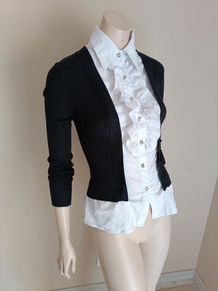 Haut femme pull chemise 2 en 1 - photo numéro 2