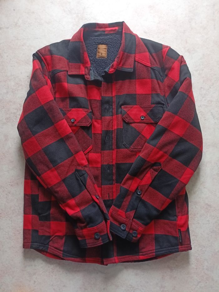 Veste polaire à carreaux (L)