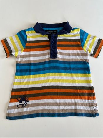 Polo garçon rayé multicolore 3 ans