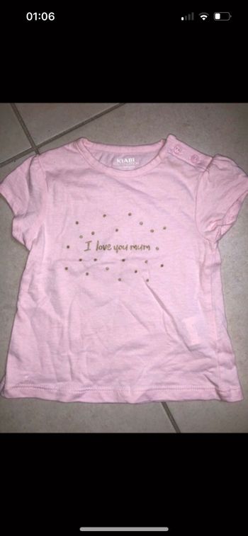 Tee shirt rose kiabi