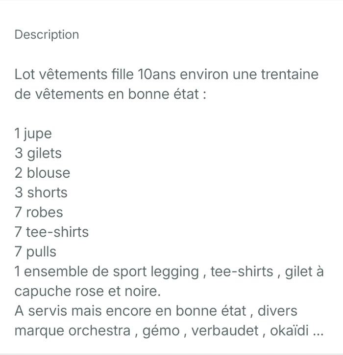 Lot vêtements fille 10ans - photo numéro 9