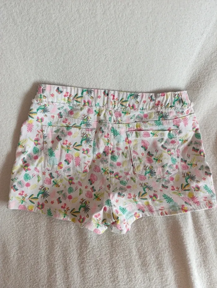 Short jean fleuri in extenso 12 ans - photo numéro 3