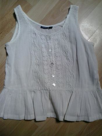 Débardeur blanc crème