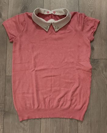 pull col bijoux haut strass 