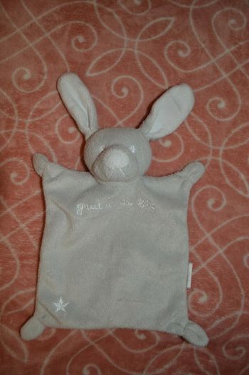 Doudou gris grain de blé étoiles