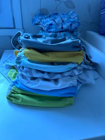 Lot de 11 couche lavables + 10 insert très bon état