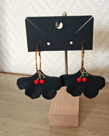 Boucles d'oreilles cerise tendance 