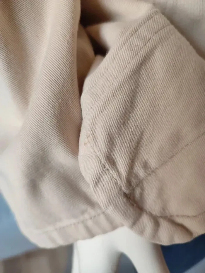 Veste en jean beige - photo numéro 6