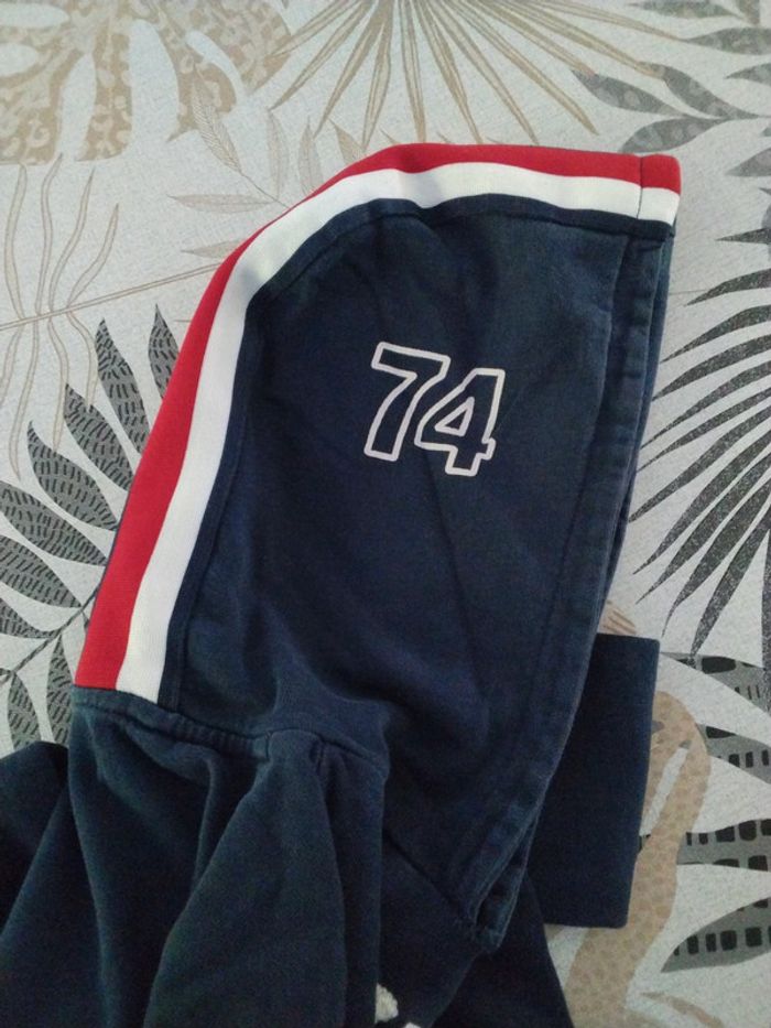 Sweat à capuche Deeluxe 74 bleu marine 12 ans - photo numéro 4