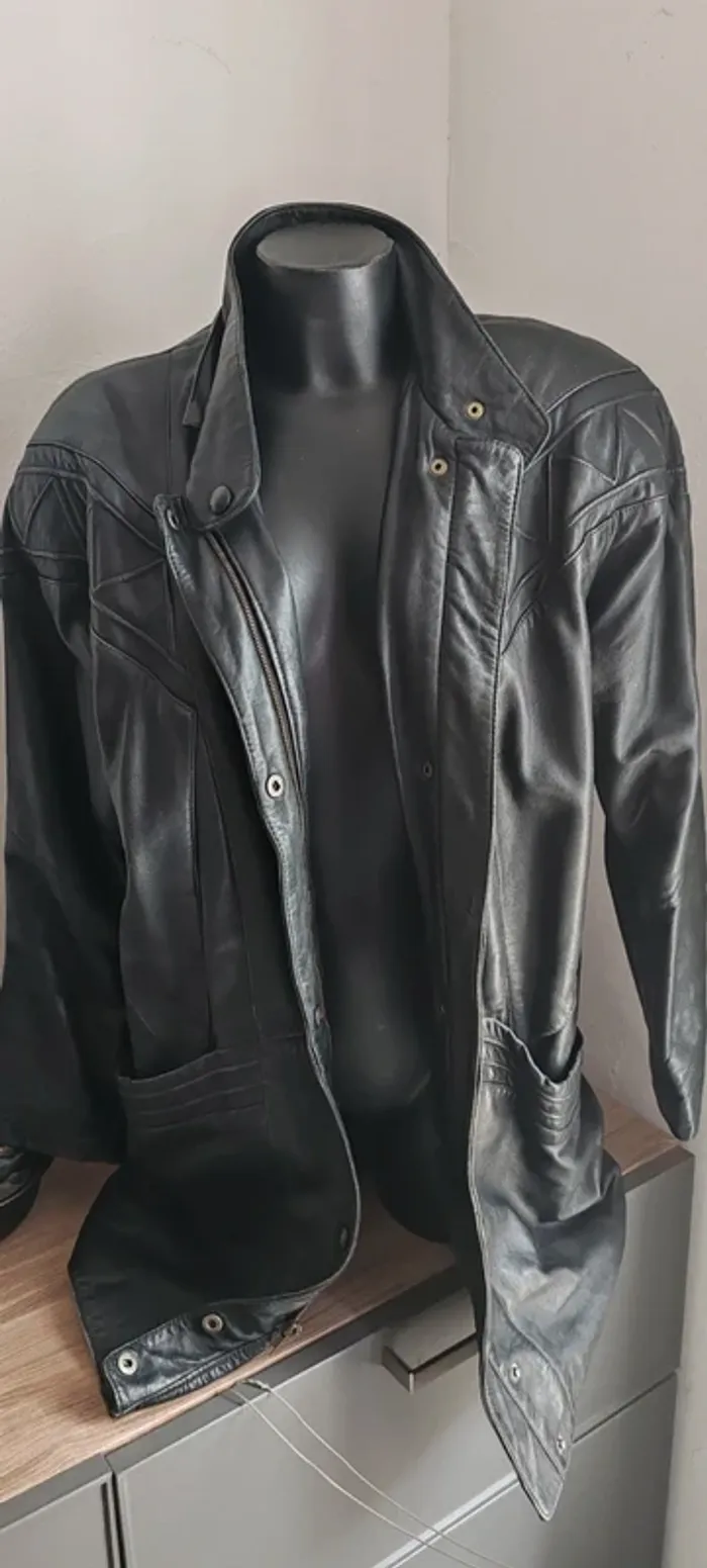 Veste en cuir homme taille 50