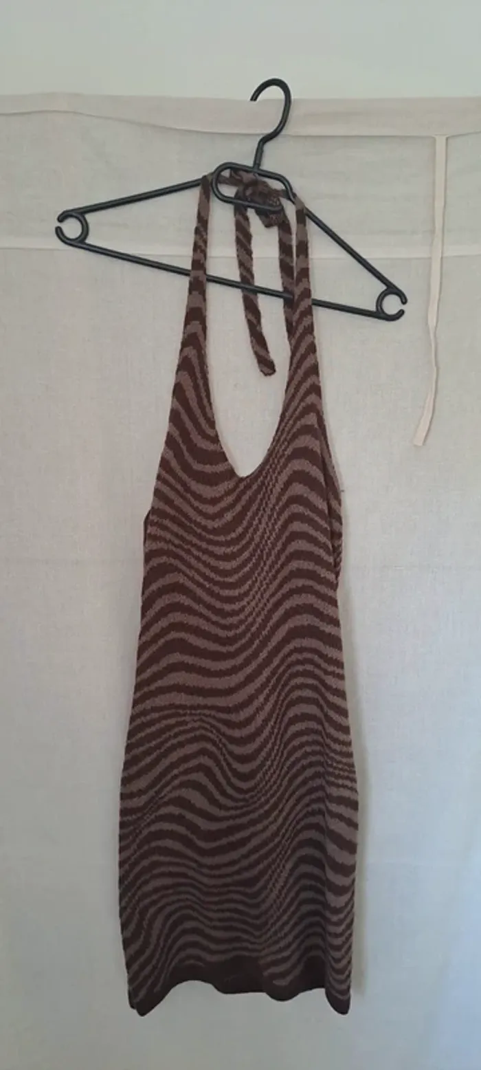 Robe courte marron - photo numéro 2