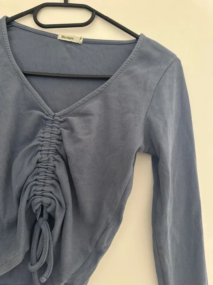 Pull fin Bizzbee bleu - photo numéro 2