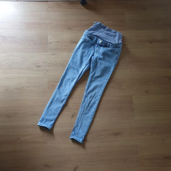 💜 Jegging grossesse avec bandeau super stretch triple stone taille S 36 Kiabi #emyfleury_grossesse - photo numéro 4