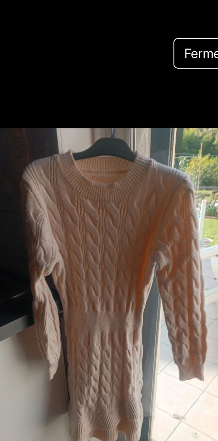 Robe laine  moulante