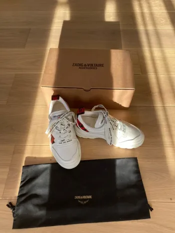 Basket Zadig et voltaire en cuir de chèvre taille 37