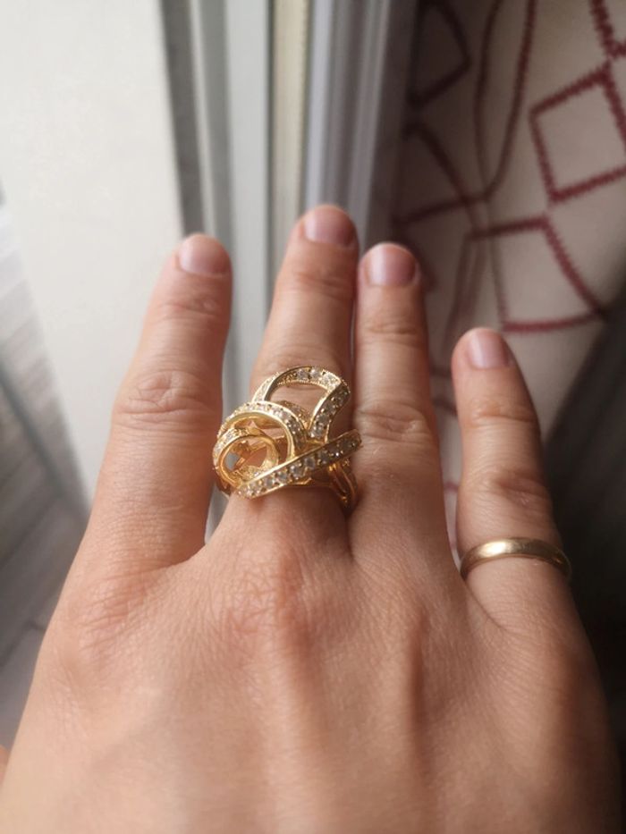 Bague plaqué or - photo numéro 2