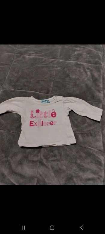 Tee-shirt fille manches longue 3mois