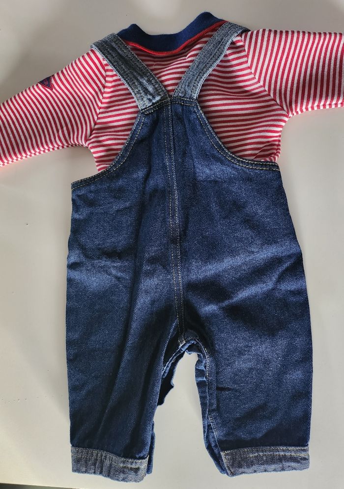 Ensemble 2 pièces salopette 3mois