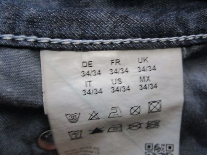 Jean Hugo Boss coupe droite régular Stretch 100% Coton W34 L34 Bleu brut (J140) - photo numéro 7