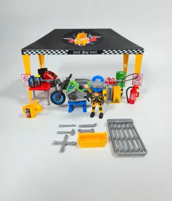 Playmobil Stand de Réparation moto