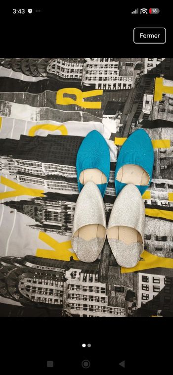 Je vends 3 babouches marocain pour fille 