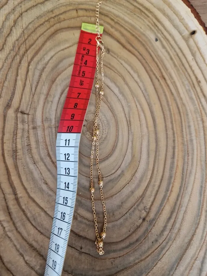 Collier fantaisie doré ras de cou - photo numéro 3