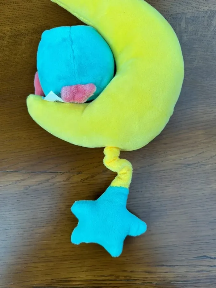 Peluche hiboux berceuse bébé jaune et bleu - photo numéro 9