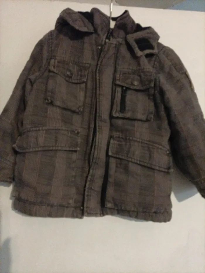 Manteau garçon rayé