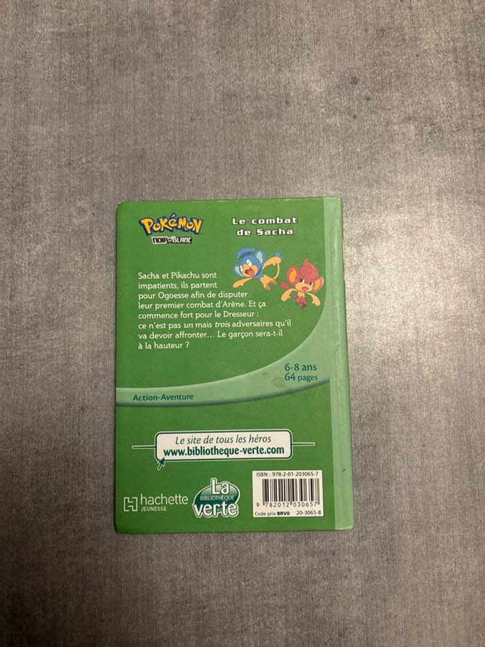 Livre Pokémon, noir et blanc, le combat de Sacha - photo numéro 2
