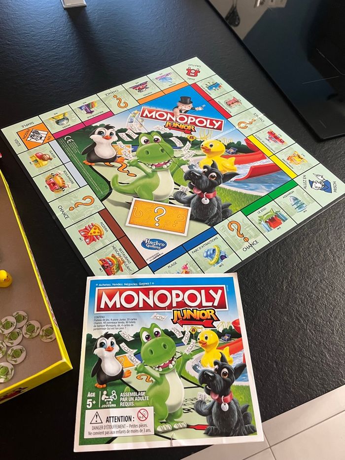 🎲 Monopoly Junior – Hasbro – Jeu complet dès 5 ans