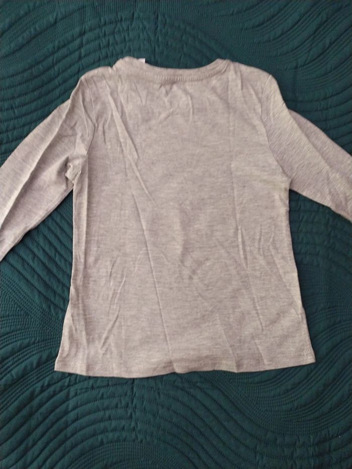 T-shirt gris tex 7-8 ans neuf - photo numéro 6