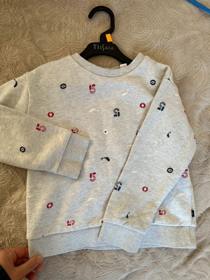 Pull grise en coton imprimée garçon 5 ans Okaïdi - photo numéro 11