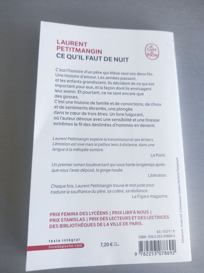 Livre ce qu'il faut de nuit - photo numéro 2