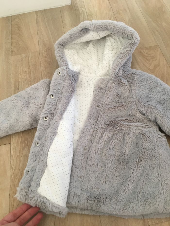 Manteau fausse fourrure Absorba 18 mois - photo numéro 2