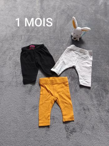 Lot 3 leggings 1 mois