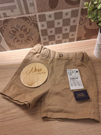 Short chino beige bébé 9M