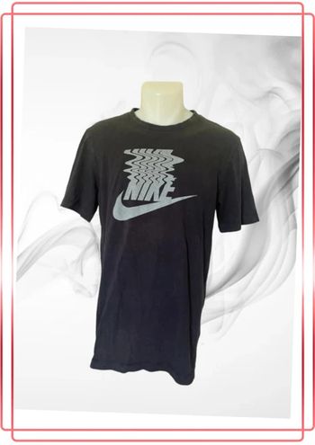 T-shirt en coton noir et gris - Nike - Taille S