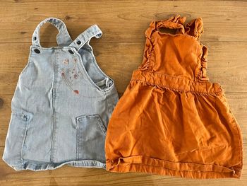 2 robe salopette 2 ans