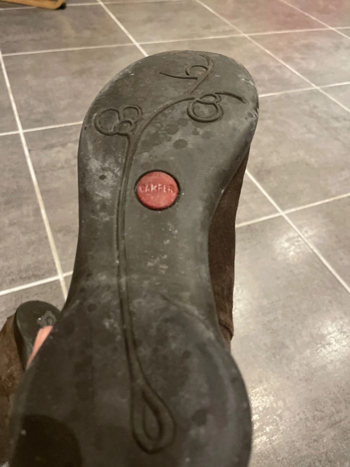 Bottes camper 38 en daim - photo numéro 9
