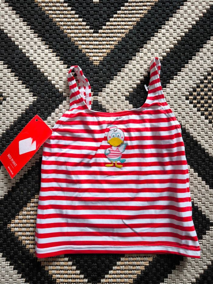 Haut de maillot de bain 4 ans neuf red point